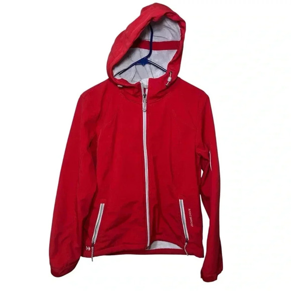 Black Diamond Fleece Lined Hooded Jacket Red - Picture 1 of 10